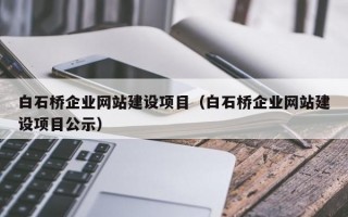 白石桥企业网站建设项目（白石桥企业网站建设项目公示）