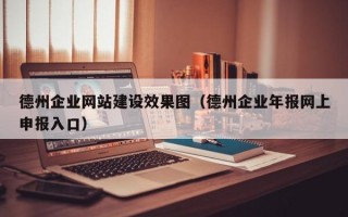 德州企业网站建设效果图（德州企业年报网上申报入口）